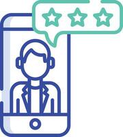 Feedback outline color illustration vector