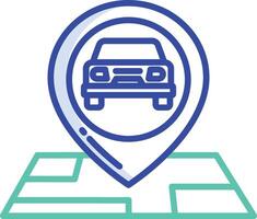 Place outline color illustration vector