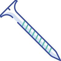 Screwdriver outline color illustration vector