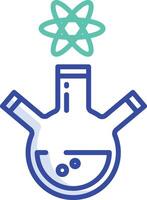 Laboratory outline color illustration vector