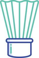 Shaving brush outline color illustration vector