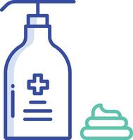 Lotion outline color illustration vector