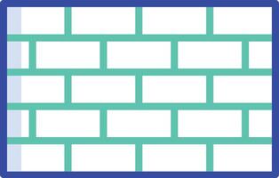 Wall outline color illustration vector
