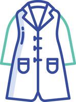 Coat outline color illustration vector