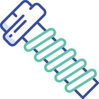 Screwdriver outline color illustration vector