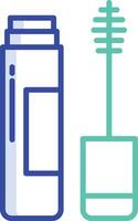 Storage box outline color illustration vector