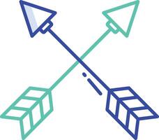 Cursor Arrow outline color illustration vector
