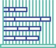 Stacked bar graph outline color illustration vector