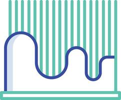 Graph outline color illustration vector