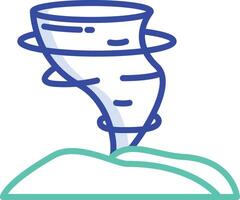 Storm outline color illustration vector
