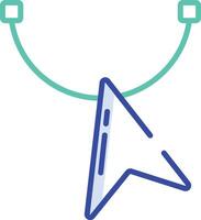 Reshape tool outline color illustration vector