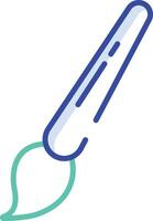 brush outline color illustration vector