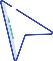 Navigation outline color illustration vector