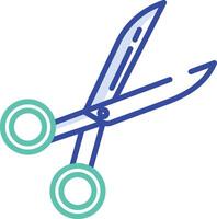 Scissor outline color illustration vector
