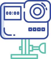 Go Pro outline color illustration vector