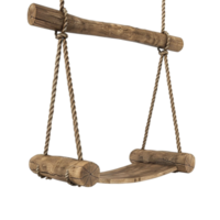 Wooden Hanging Scale with Weights on Transparent background AI-Generative png