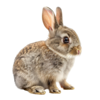 Rabbit Isolated on Transparent background AI-Generative png