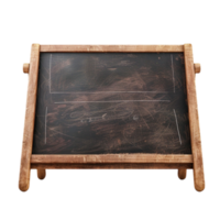 Wooden Chalkboard with Blackboard Surface and Wooden Handles on Transparent background AI-Generative png