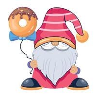 WebParty gnome icon designed in flat style vector