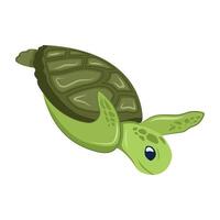 WebAquatic turtle icon designed in flat style vector