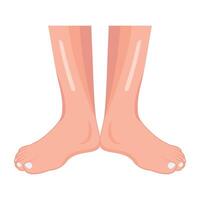 WebA flat icon depicting soft feet vector