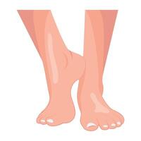 WebGirl toes icon designed in flat style vector