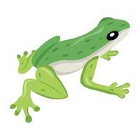 WebA flat style icon of anuran vector