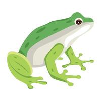 WebA flat icon of frog vector