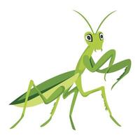 WeCute hunter mantis icon in flat style b vector