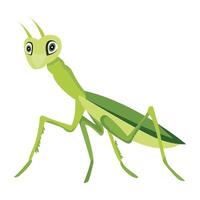 WebA flat icon of predator insect vector