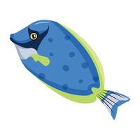 WebA flat style mascot of tang fish vector