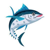 WebA flat style icon of tuna fish vector
