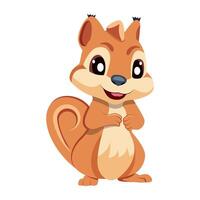 WebA flat icon showing cute ground squirrel vector