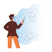 WebAn illustration of 3d modelling in flat style vector