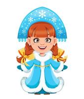Russian Snegurochka Snow Maiden vector