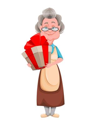 Happy Grandparents day. Cheerful grandmother