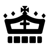 Royal headpiece icon designed in solid style vector