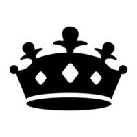 Royal headpiece icon designed in solid style vector