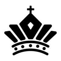 Royal headpiece icon designed in solid style vector