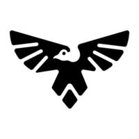 A glyph style icon of vulture vector