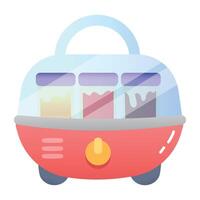 A yogurt maker icon designed in flat style vector