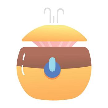 un plano estilo icono de difusor vector