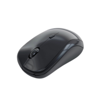 a black computer mouse on a transparent background Generative-AI png