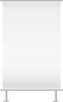 standing roll up banner blank vector