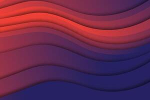 Simple dark red modern wave background vector