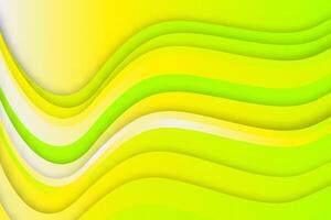 Gradient yellow light wave background vector