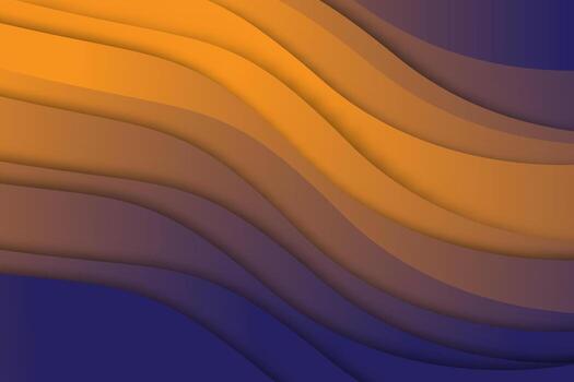 Yellow gradient simple wave background vector