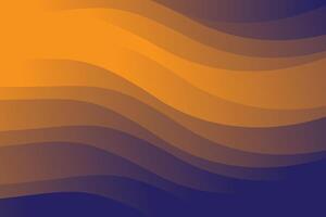 Yellow simple wave background vector