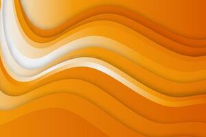Gradient orange wave background vector