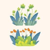 charming flower design collection vector